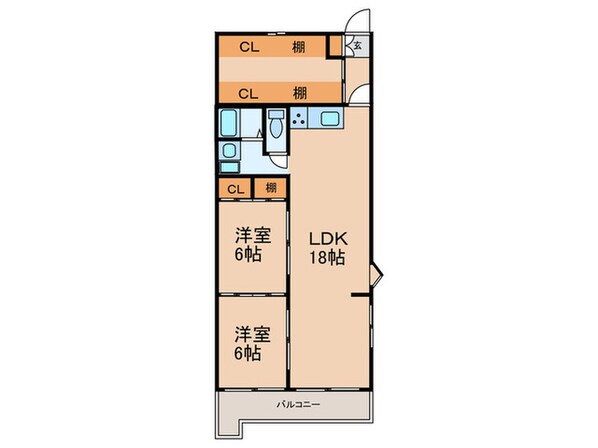 本通マンションの物件間取画像